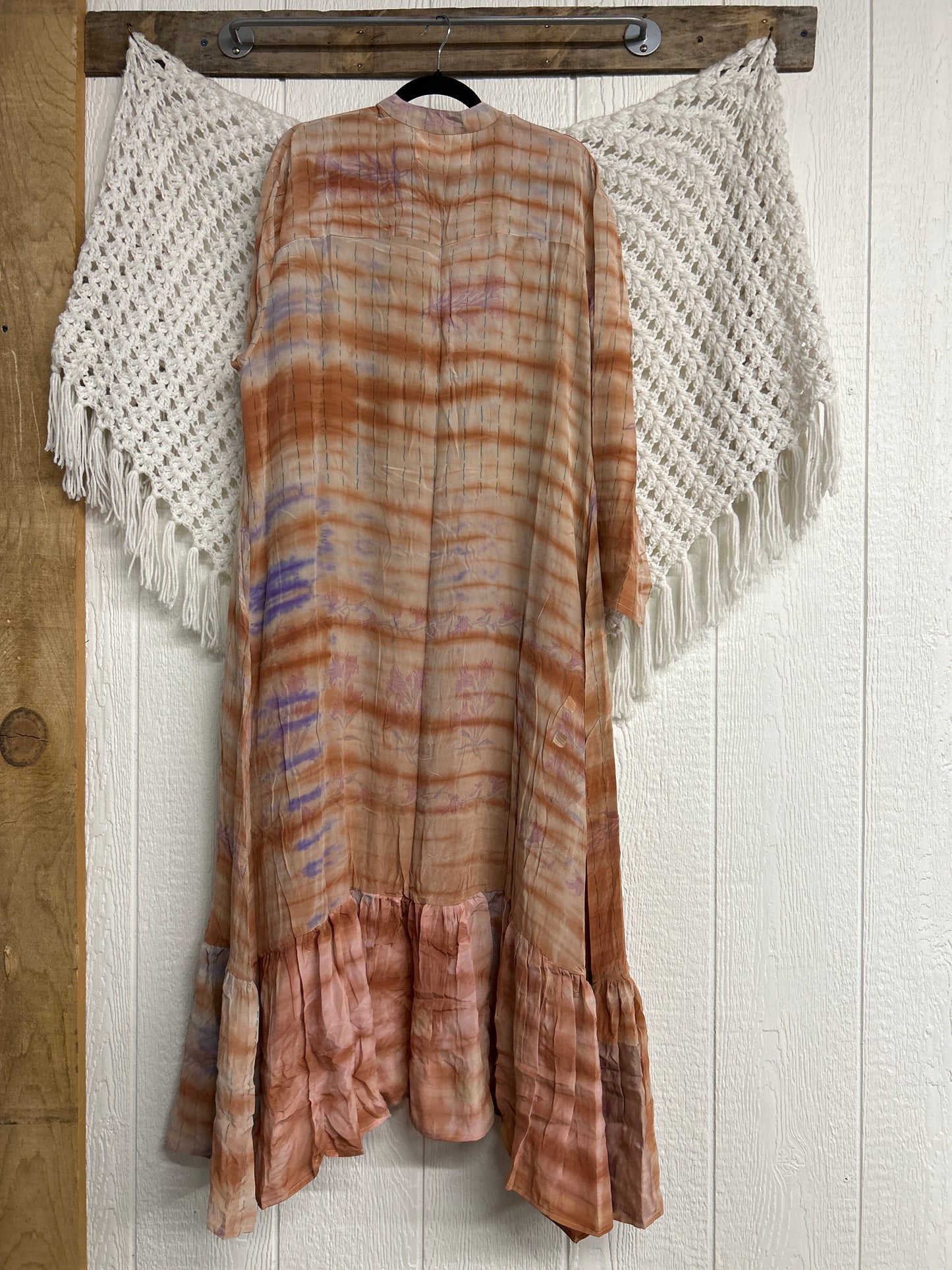 Crepe Sari Dahlia Duster Dress 0326 109