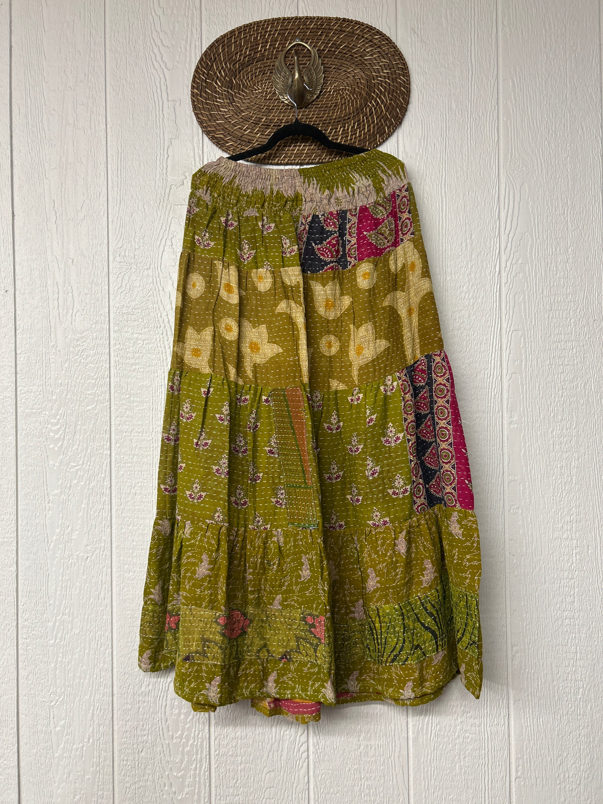 Pareo Kantha Lotus Maxi Skirt 0826 212