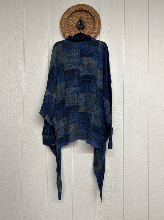 Crepe Sari Nirvana Button Down 1125 196