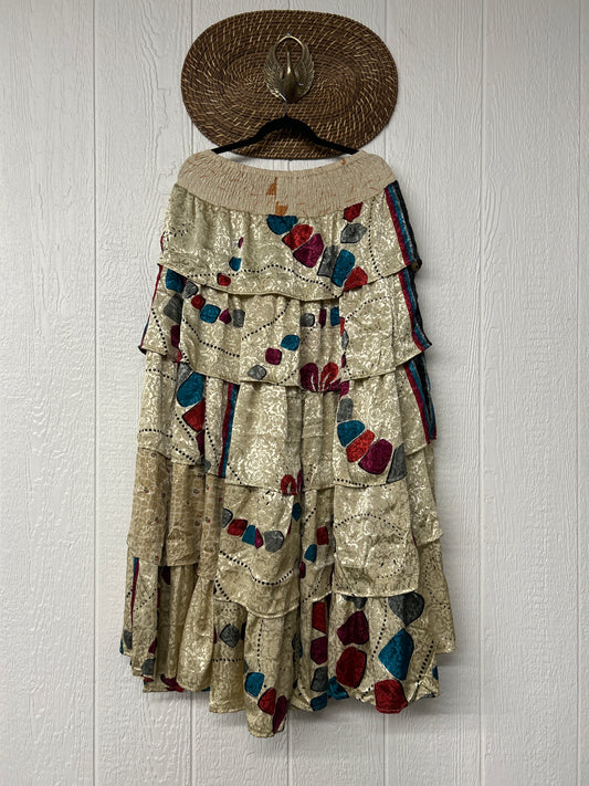 Rasgulla Sari Venus Ruffle Maxi 1125 078