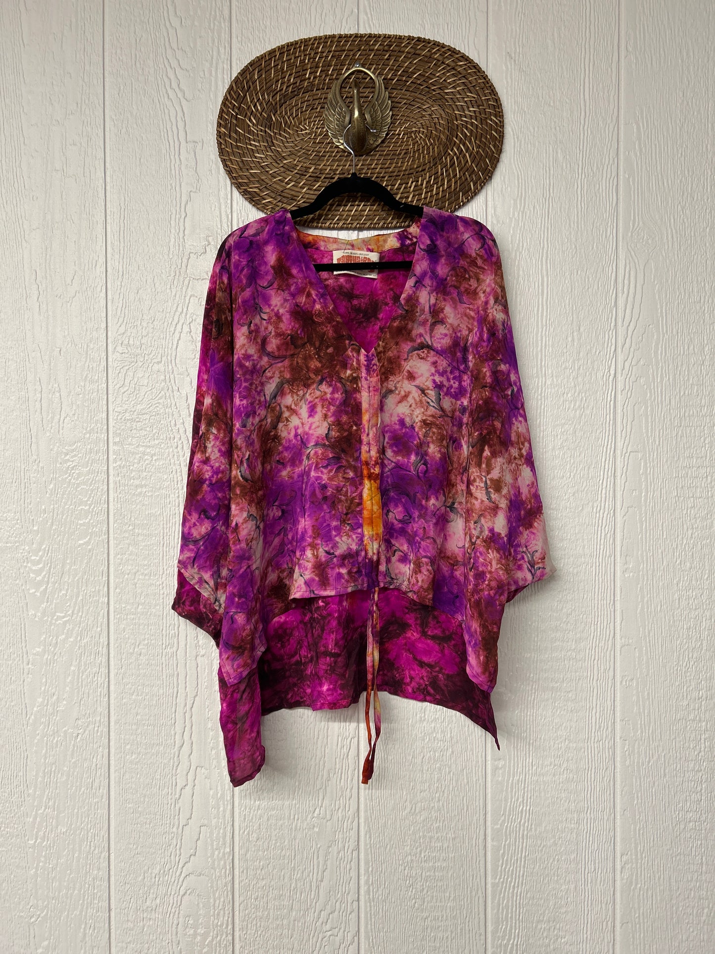 Crepe Sari Hi Lo Butterfly Top 0726 240