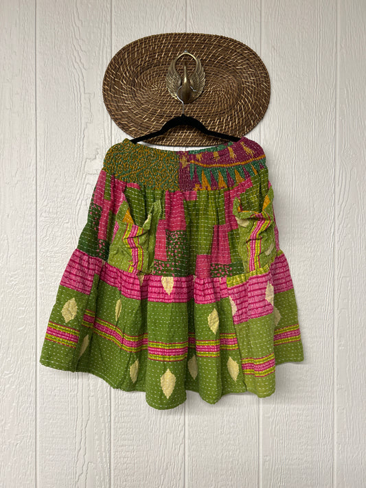 Pareo Kantha Meadow Skirt 0826 275