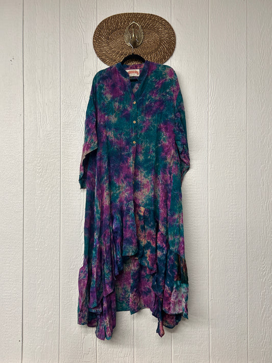 Crepe Sari Dahlia Duster Dress 0326 221