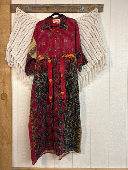 Pareo Kantha Gravity Duster Dress 0226 166