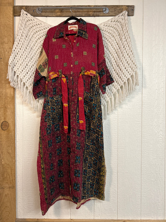 Pareo Kantha Gravity Duster Dress 0226 166