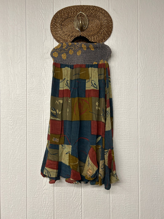 Crepe Sari Inner Peace Wrap Skirt 0626 103