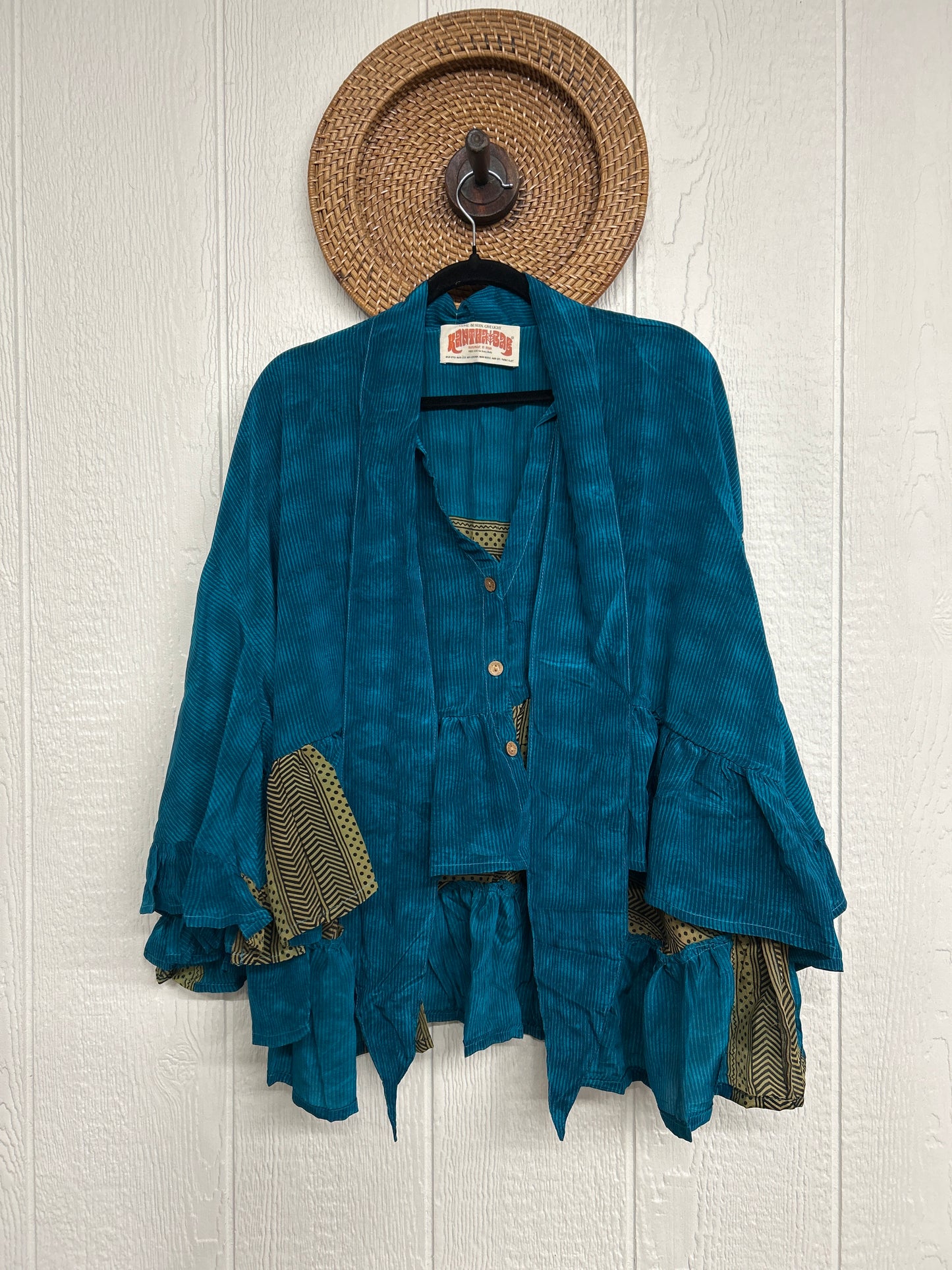 Crepe Sari Wild Rose Top 1225 072