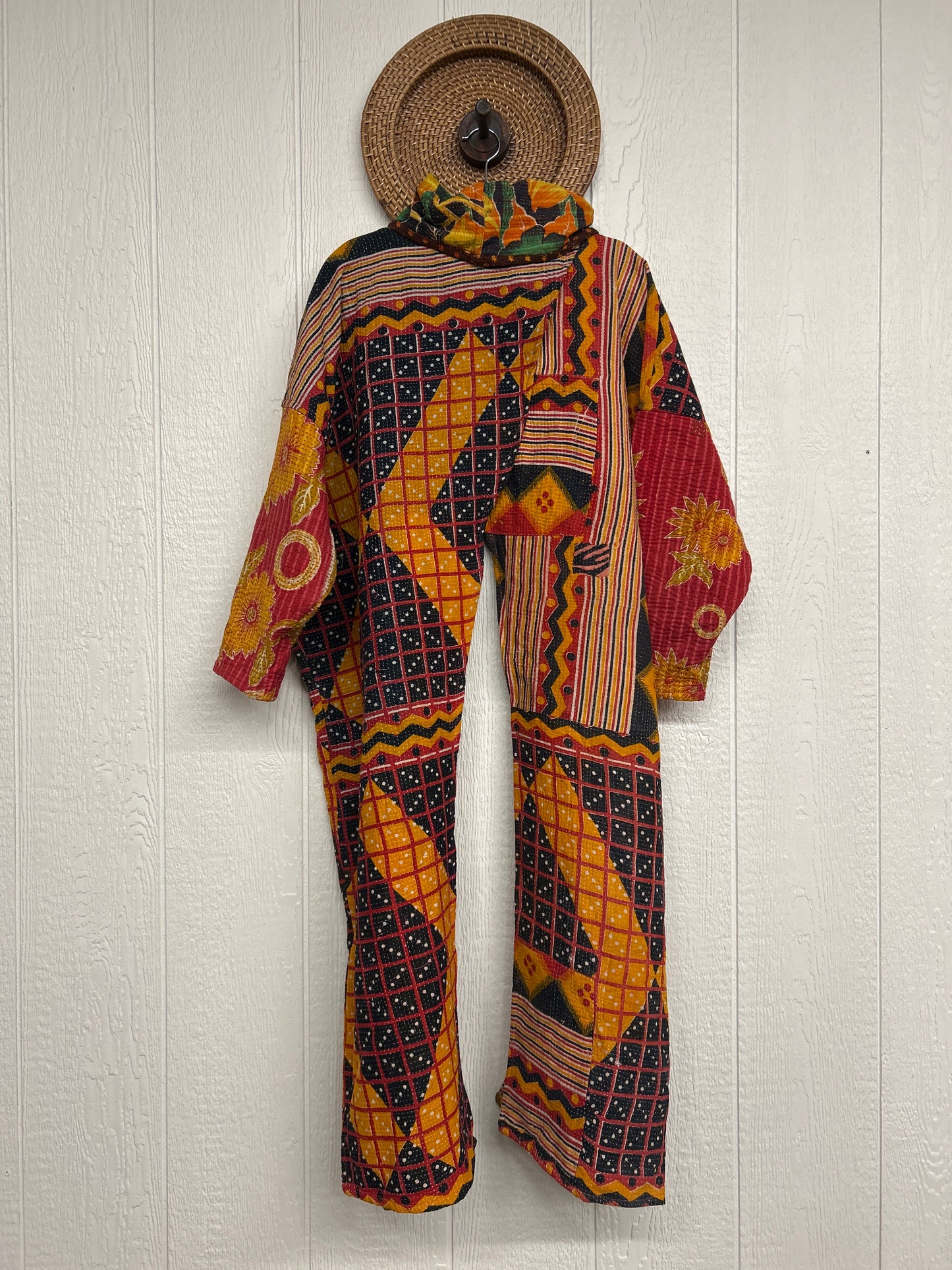 Fine Kantha Cowl Split Pullover 1225 223