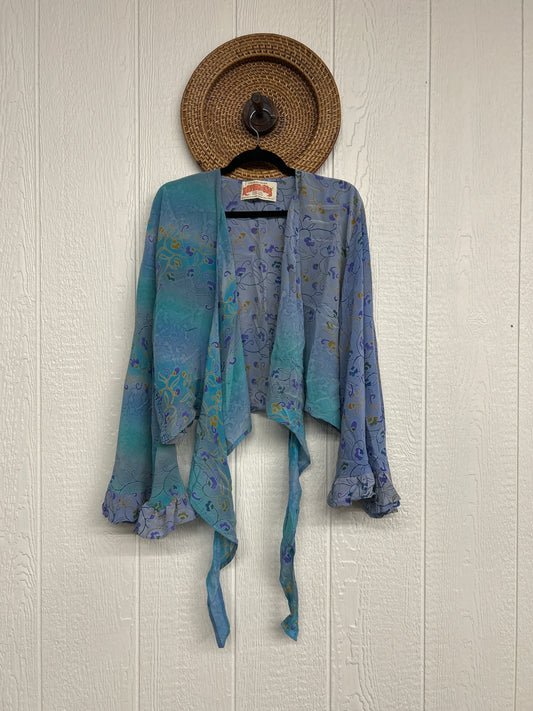 Crepe Sari Zeppelin Crop Shrug 0426 204