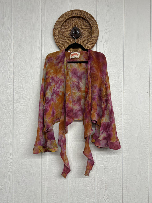 Crepe Sari Zeppelin Crop Shrug 0426 200