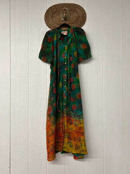 Crepe Sari Summer Woodstock Duster 0626 277