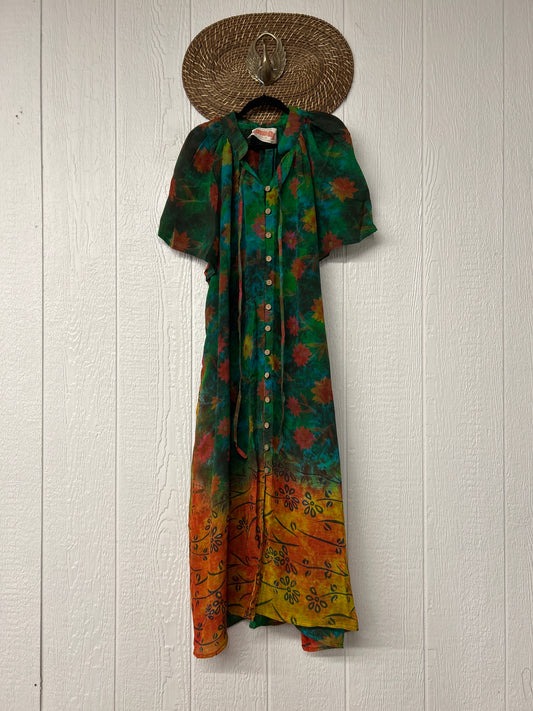 Crepe Sari Summer Woodstock Duster 0626 277