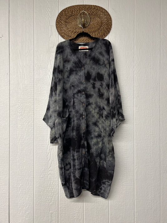 Crepe Sari Gaia Duster Dress 0826 071