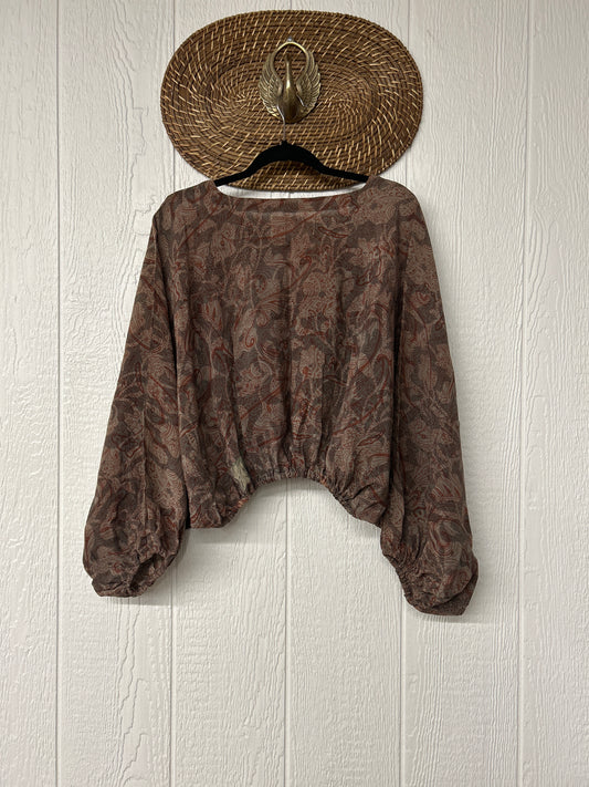 Crepe Sari Luna Crop Top 0126 249