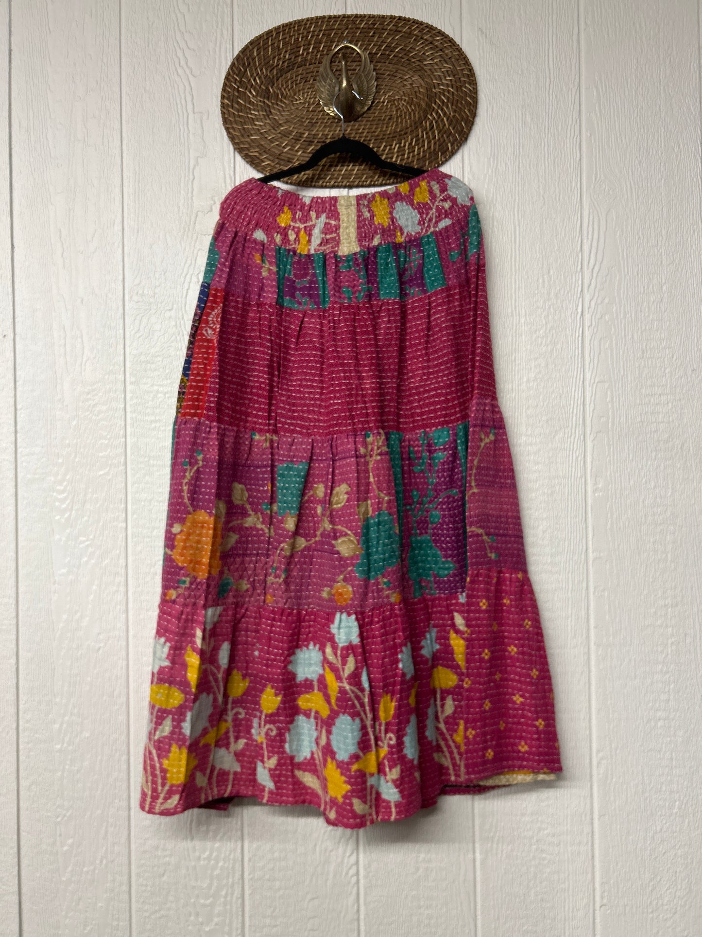 Pareo Kantha Lotus Maxi Skirt 0826 165