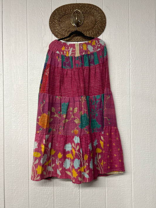 Pareo Kantha Lotus Maxi Skirt 0826 165