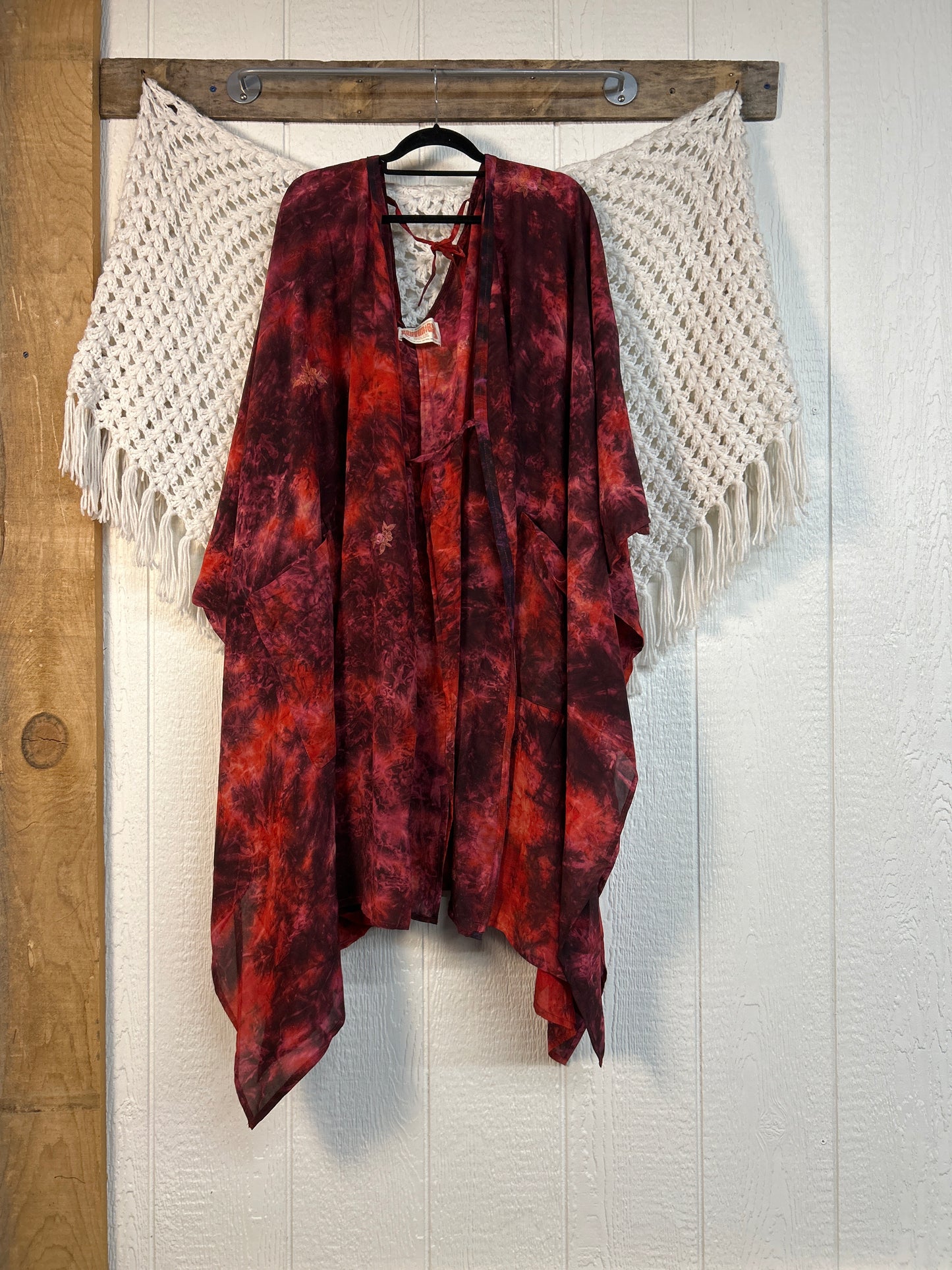 Crepe Sari Orchid Kimono 0626 250