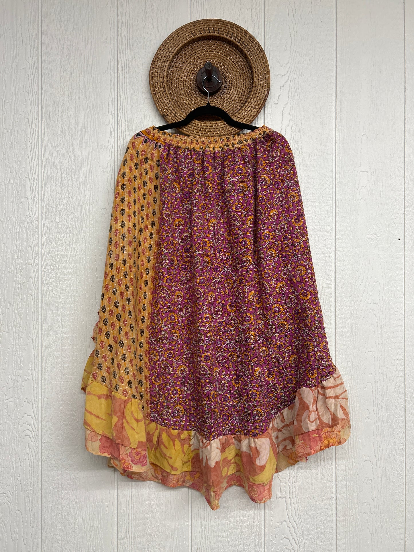 Pareo Kantha Wild Rose Skirt 0426 113