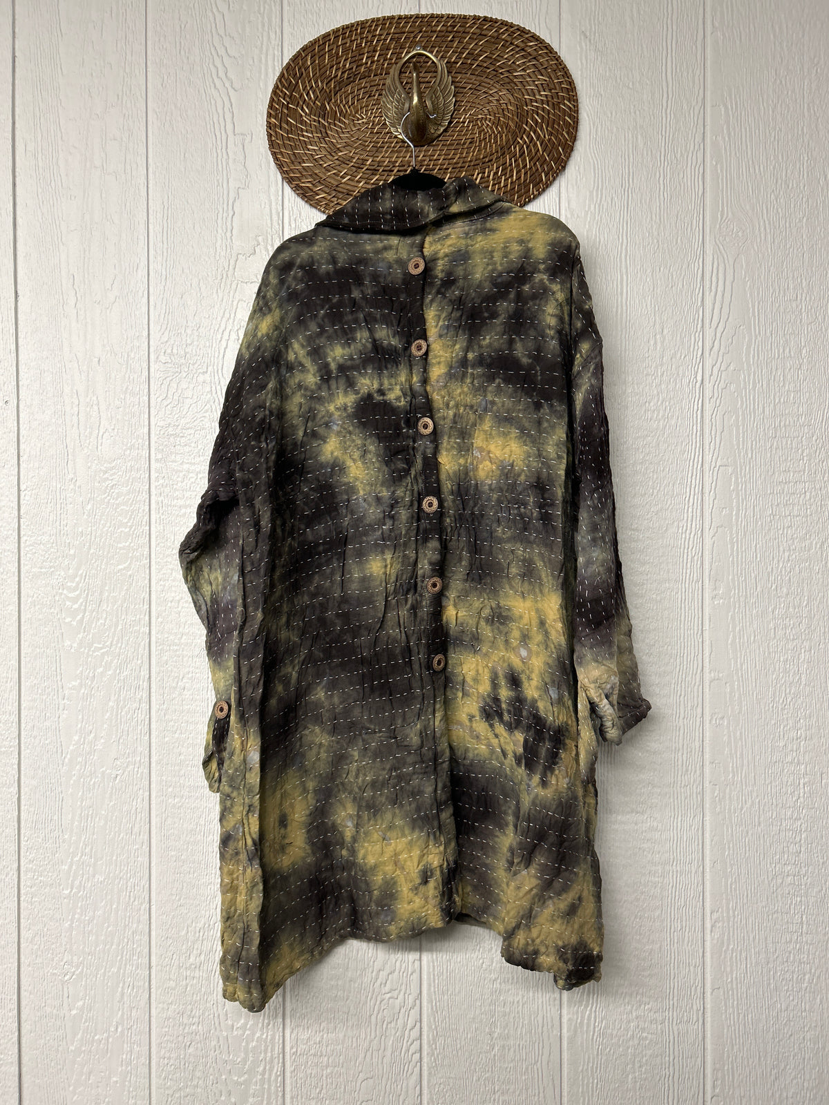 Aura Edit Koverlet Button Down Trench Coat 1026 023