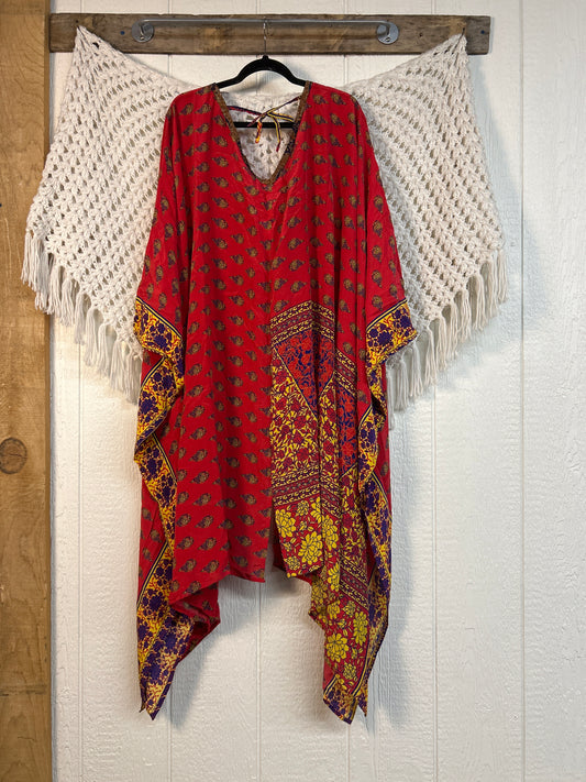Crepe Sari Orchid Kimono 0626 207