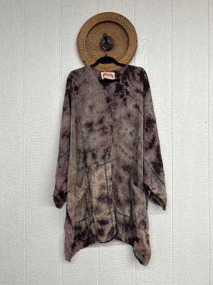 Aura Edit Crepe Sari Gaia Split Tunic 0726 010