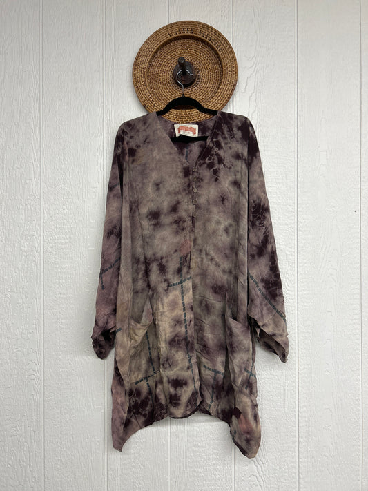 Aura Edit Crepe Sari Gaia Split Tunic 0726 010