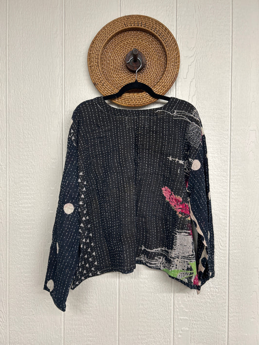 Pareo Kantha Wanderer Pocket Crop Top 0226 034