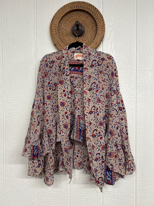 Crepe Sari Wild Rose Top 1225 037