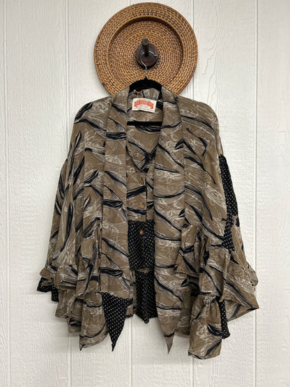 Crepe Sari Wild Rose Top 1225 027