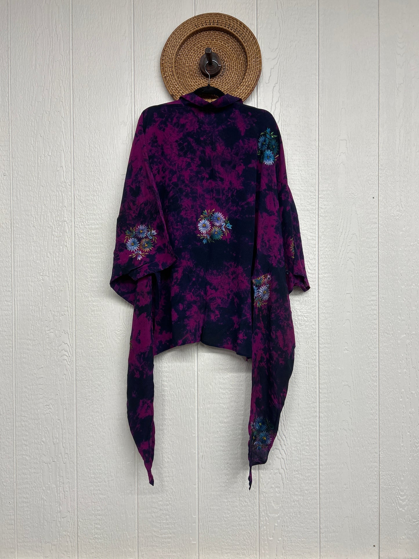 Crepe Sari Summer Nirvana Button Down 0626 270