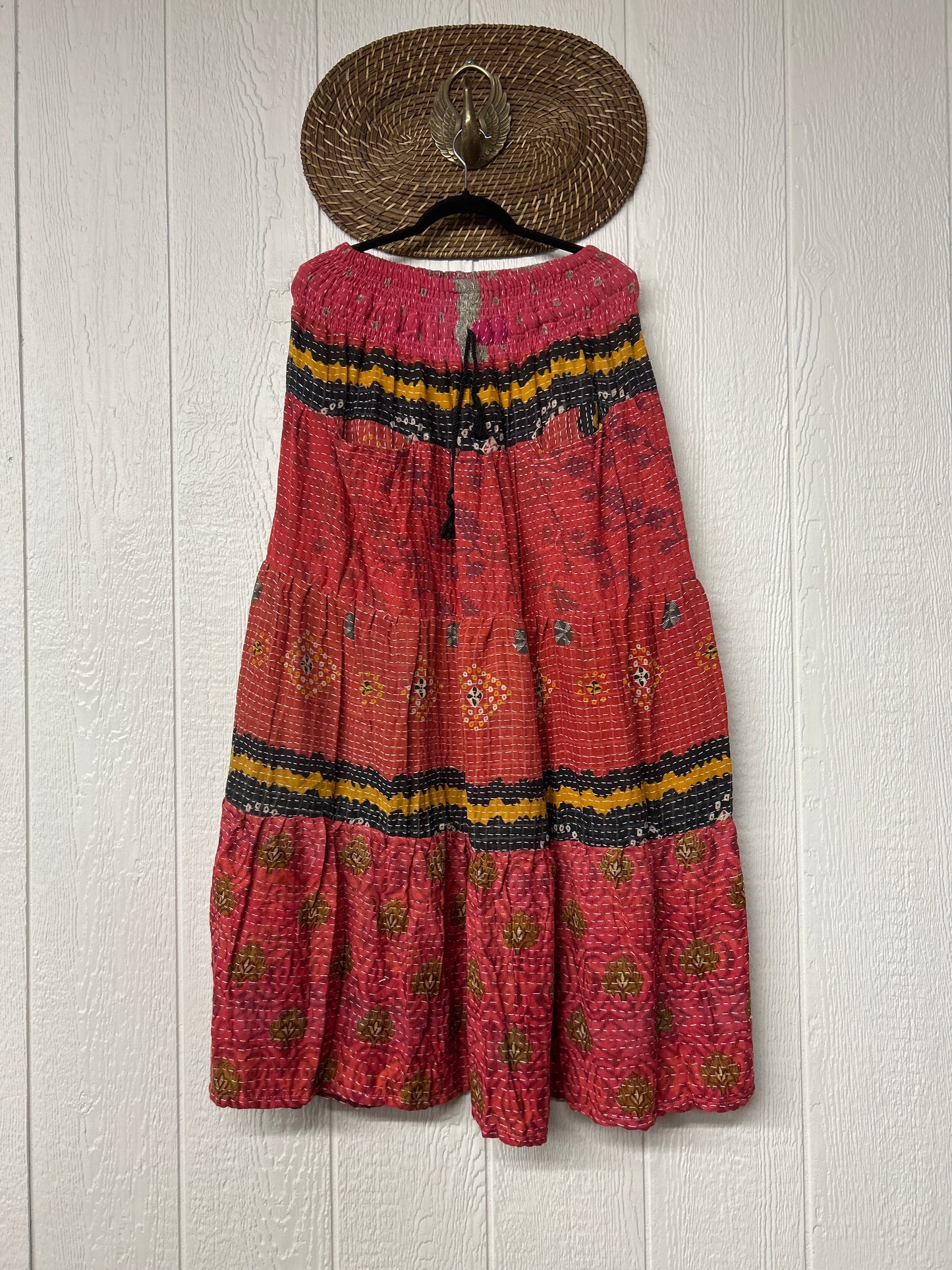 Pareo Kantha Lotus Maxi Skirt 0826 104