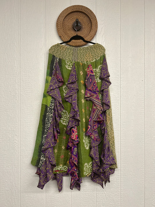 Pareo Kantha Willow Maxi Skirt 0826 020