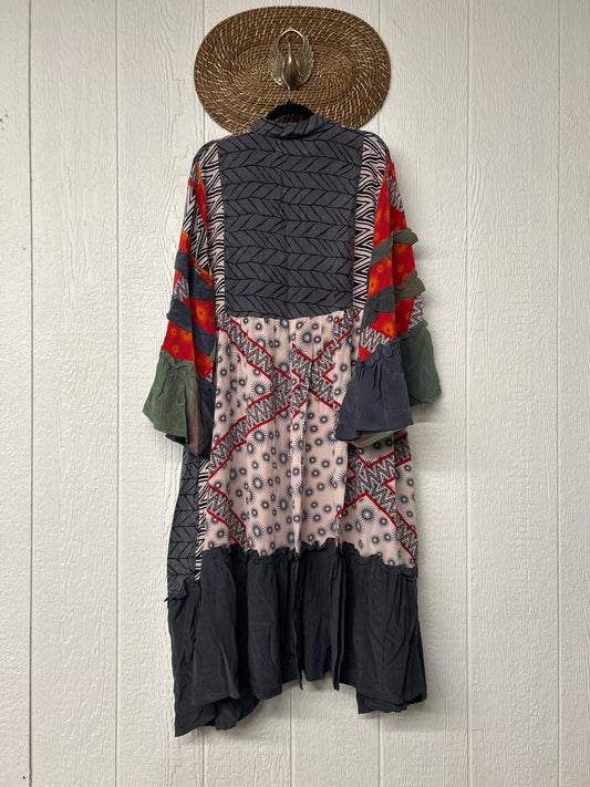 Crepe Sari Rhiannon Duster Dress 0226 066