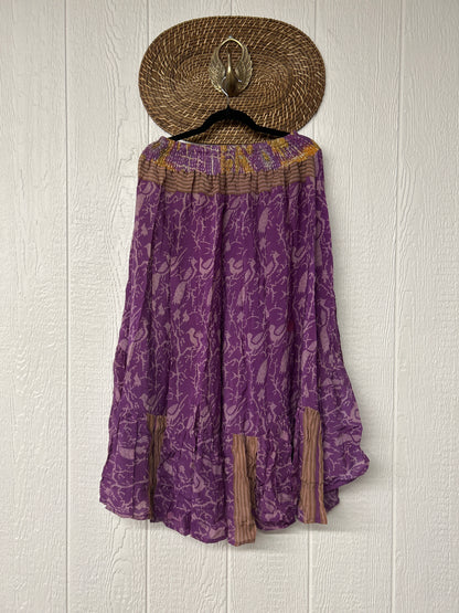 Crepe Sari Dahlia Skirt 1026 043