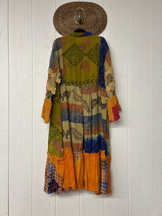 Crepe Sari Rhiannon Duster Dress 0226 116