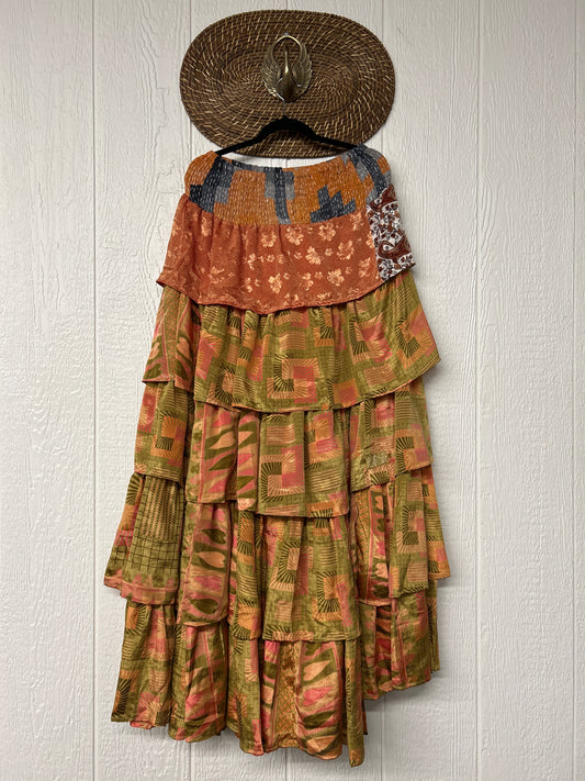 Rasgulla Sari Venus Ruffle Maxi 1125 091