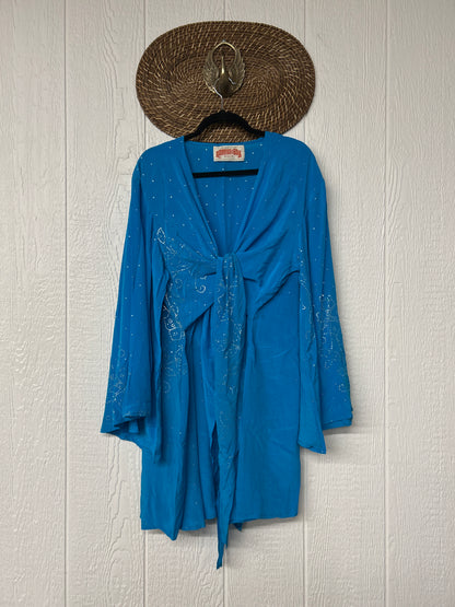 Crepe Sari Shortie Spellbound Kimono 0426 146