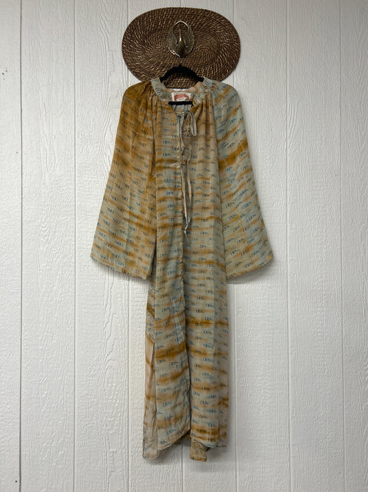 Crepe Sari Woodstock Duster Dress 0226 060