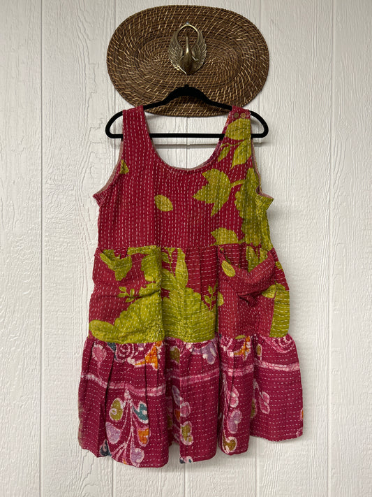 Kantha Meadow Mini Dress 0625 019