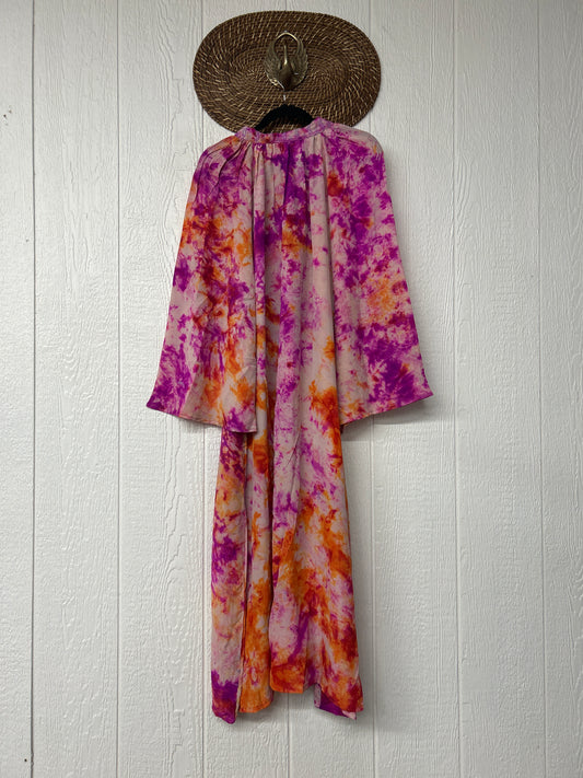 Crepe Sari Woodstock Duster Dress 0226 061