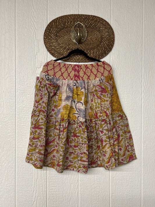 Pareo Kantha Meadow Skirt 0826 124