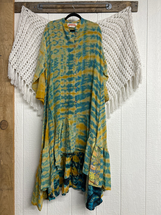Crepe Sari Dahlia Duster Dress 0326 128