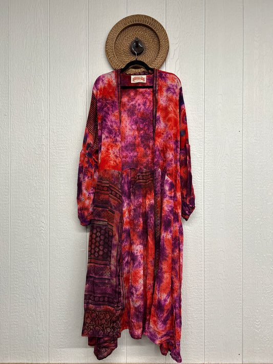 Crepe Sari Evermore Kimono 1026 082