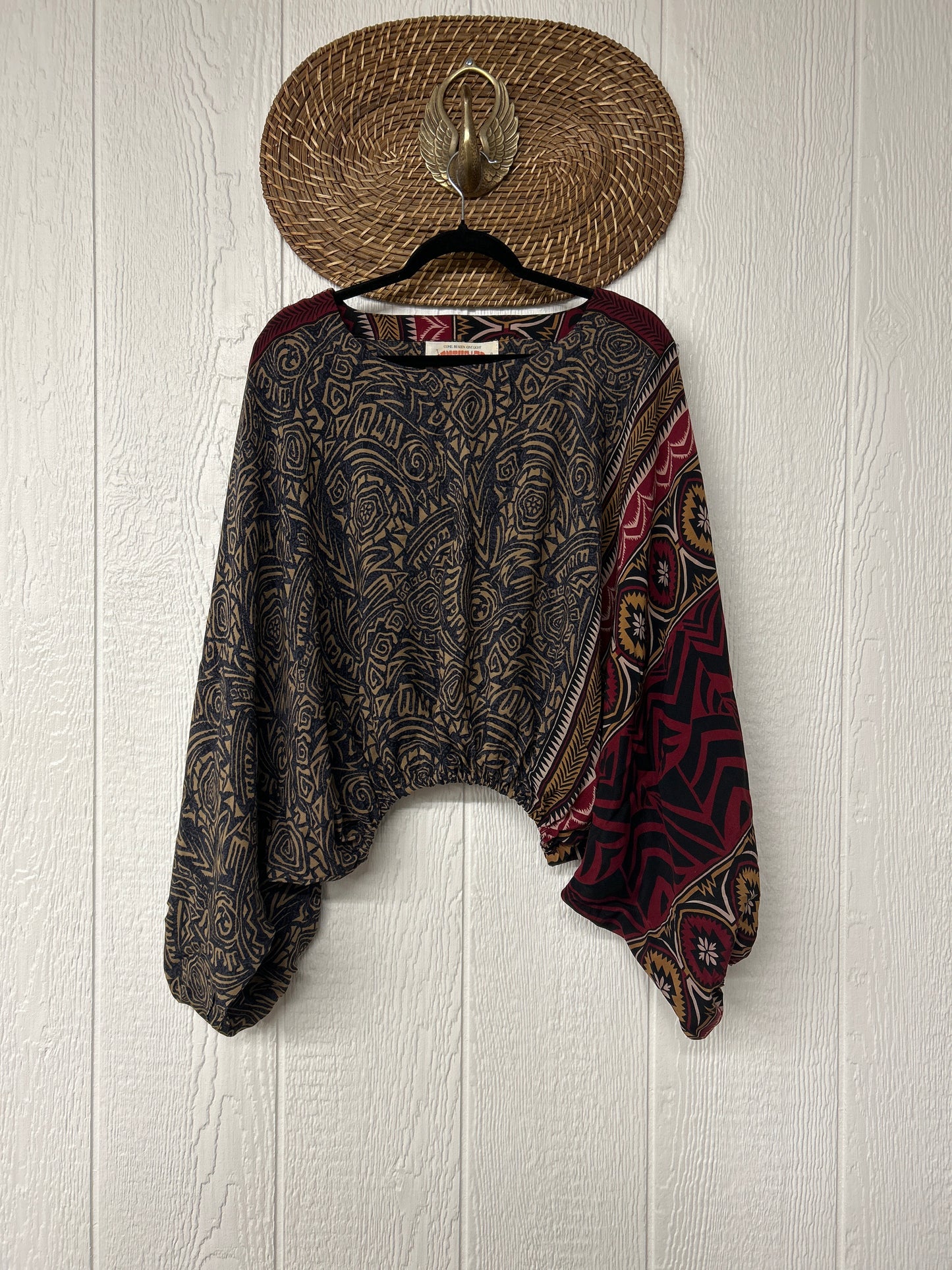 Crepe Sari Luna Crop Top 0126 247