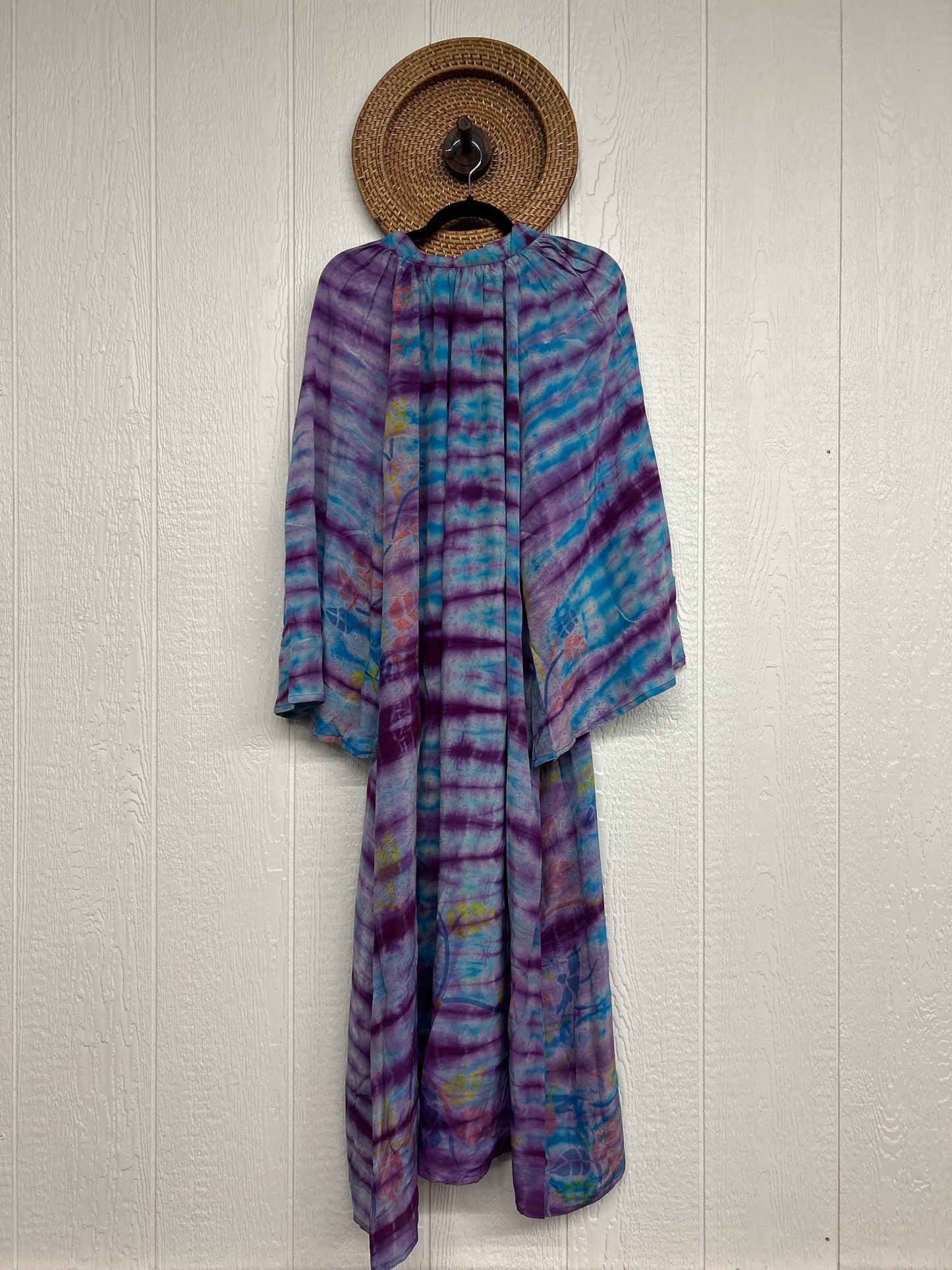 Crepe Sari Woodstock Duster Dress 0226 159