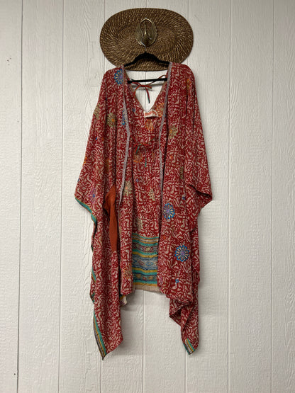 Crepe Sari Orchid Kimono 0626 020