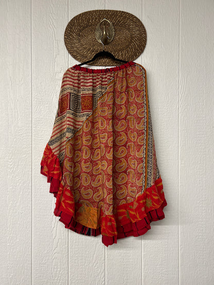 Crepe Wild Rose Skirt 1025 020