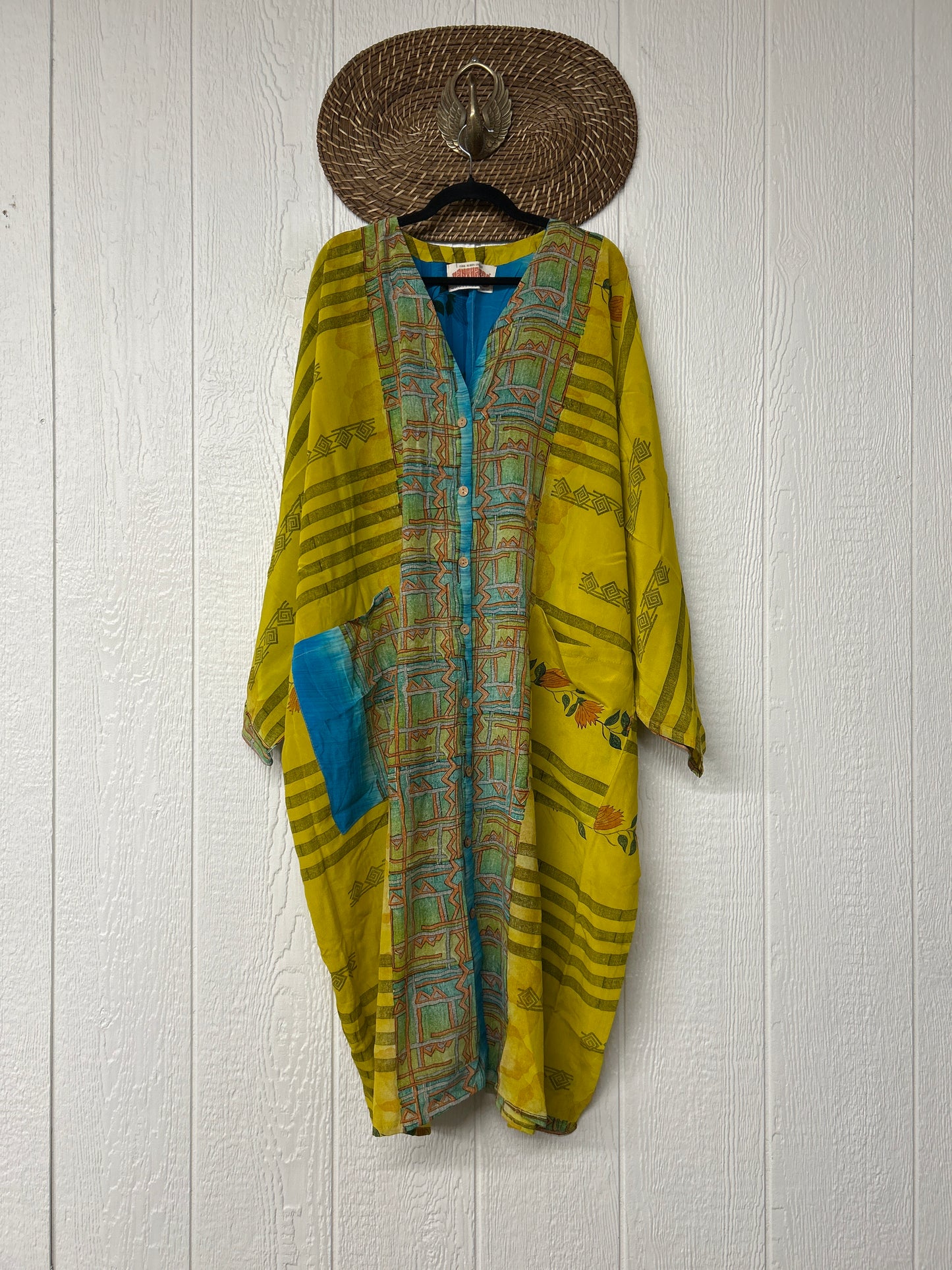 Crepe Sari Gaia Duster Dress 0826 049