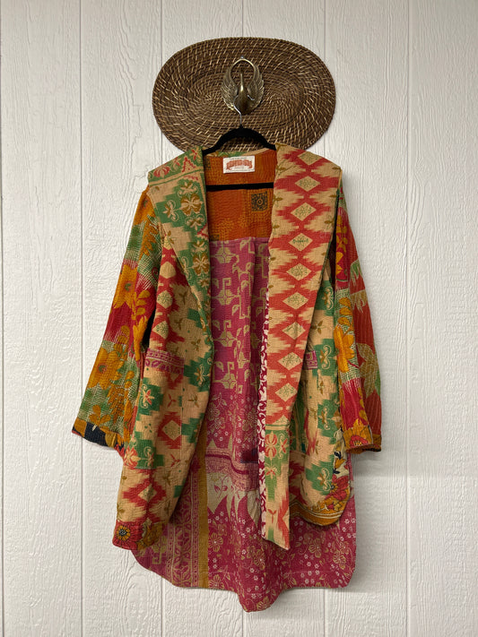 Fine Kantha Drifter Coat 1026 164