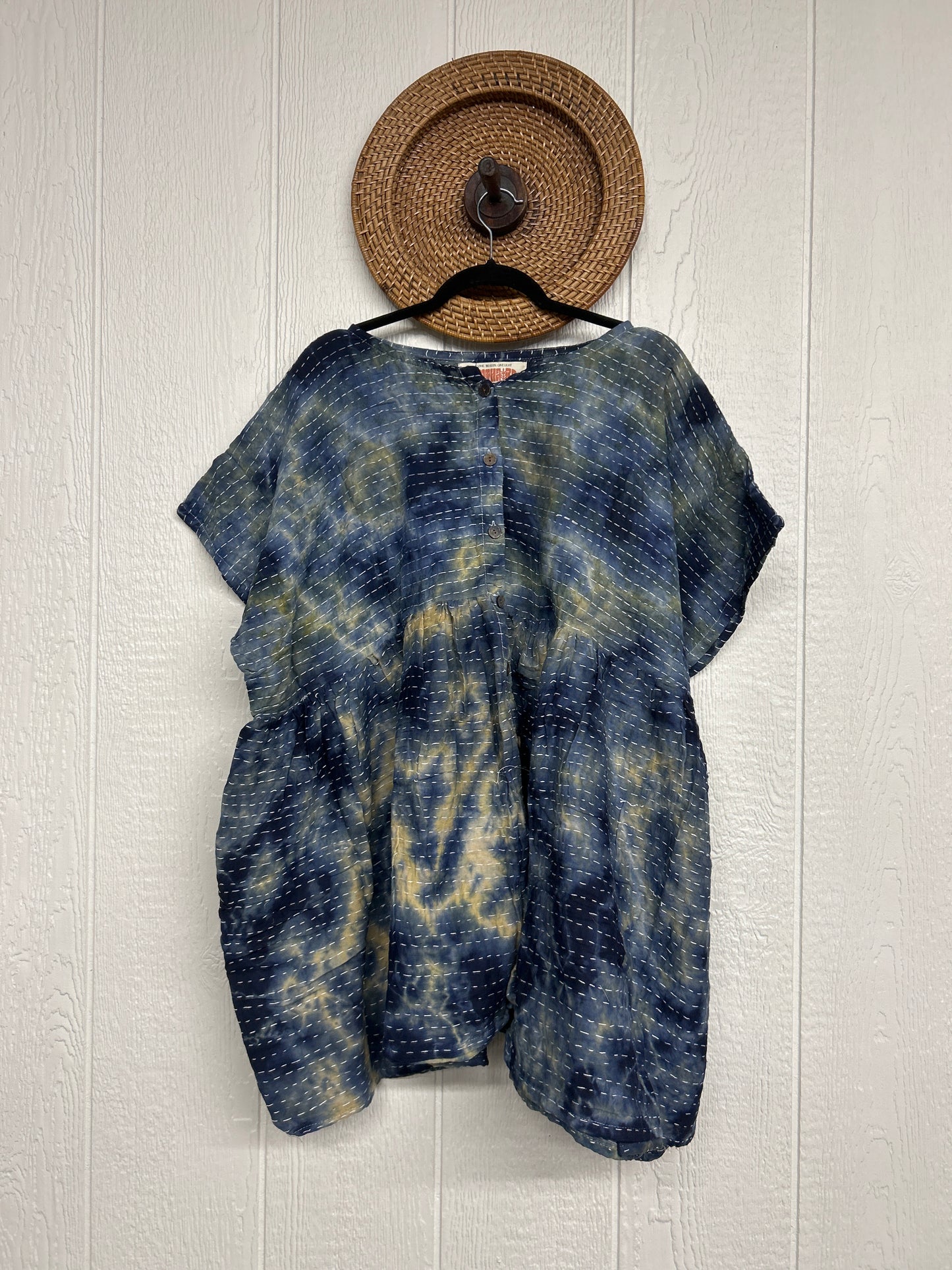 Pareo Kantha Daydreamer Button Down Mini  0526 037